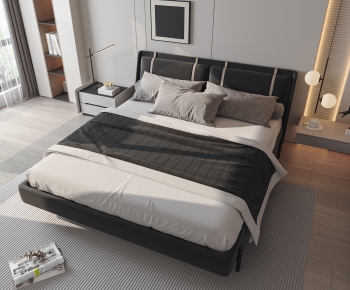 Modern Double Bed-ID:246284961