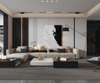 Modern A Living Room-ID:528096912