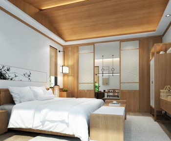New Chinese Style Bedroom-ID:425213109