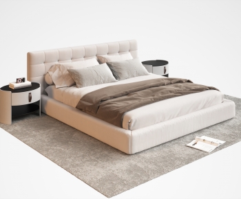Modern Double Bed-ID:900249963