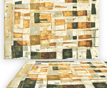 现代抽象图案地毯-ID:832560124