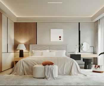 Modern Wabi-sabi Style Bedroom-ID:528610945
