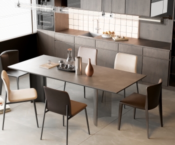 Modern Dining Table And Chairs-ID:733762038