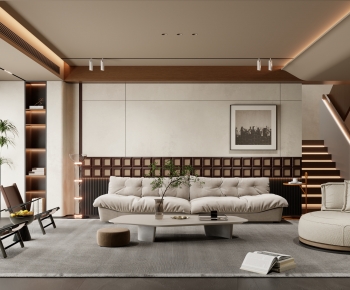 Wabi-sabi Style A Living Room-ID:774822007