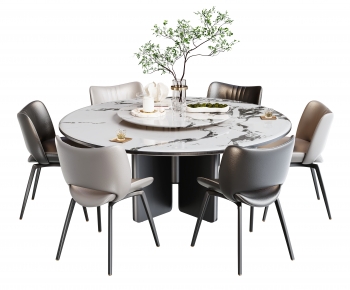 Modern Dining Table And Chairs-ID:640026094