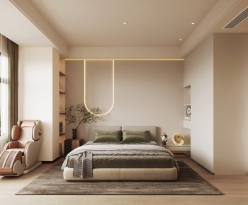 Modern Wabi-sabi Style Bedroom-ID:580480108