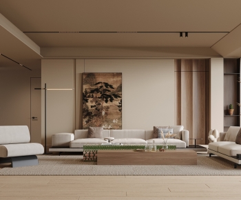Wabi-sabi Style A Living Room-ID:941422947