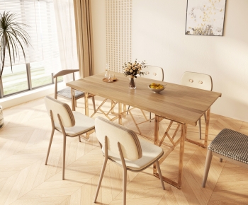 Modern Dining Table And Chairs-ID:890882977