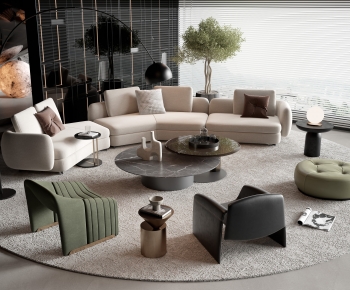 现代沙发茶几组合-模型ID【1631970】