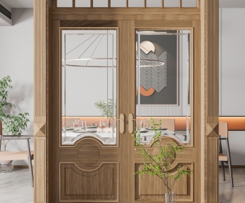 New Chinese Style Double Door-ID:397954949