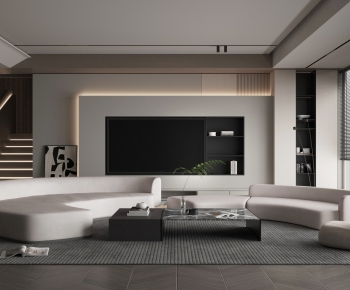 Modern A Living Room-ID:495294095