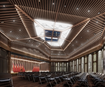 New Chinese Style Office Lecture Hall-ID:200505974