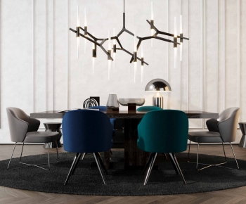 Modern Dining Table And Chairs-ID:730431087