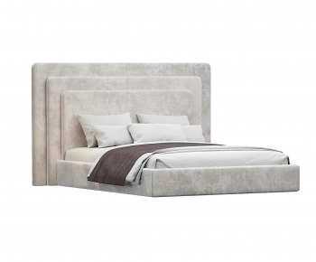 Modern Double Bed-ID:860141994