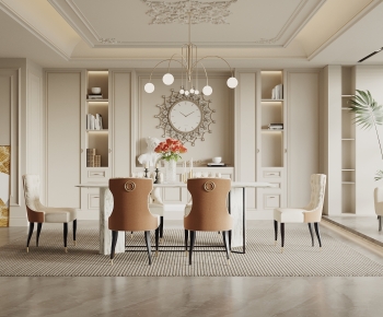 Simple European Style Dining Room-ID:808291912