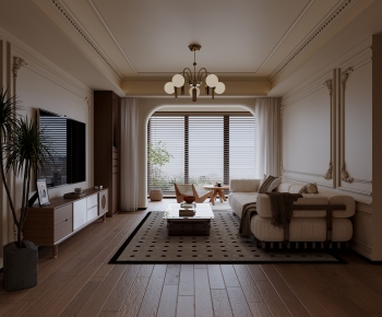 Wabi-sabi Style A Living Room-ID:493130925