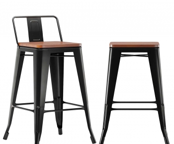 Industrial Style Bar Chair-ID:308456904