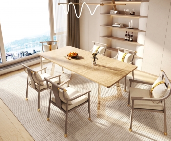 Modern Dining Table And Chairs-ID:409631017