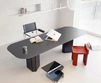 Modern Computer Desk And Chair-ID:771639119