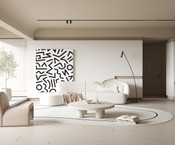 Wabi-sabi Style A Living Room-ID:126199966