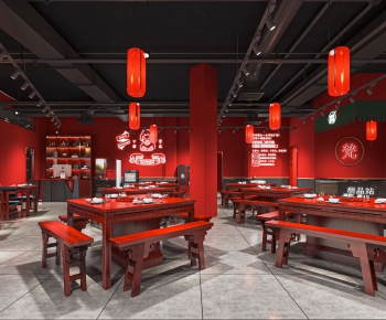 New Chinese Style Catering Space-ID:710685974