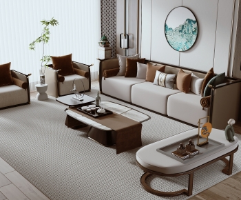 New Chinese Style Sofa Combination-ID:820594078
