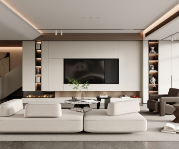 Modern A Living Room-ID:876991998