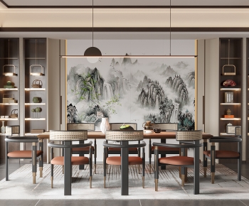 New Chinese Style Dining Room-ID:870671031