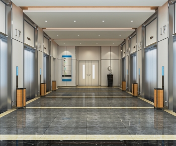 Modern Office Elevator Hall-ID:470046044