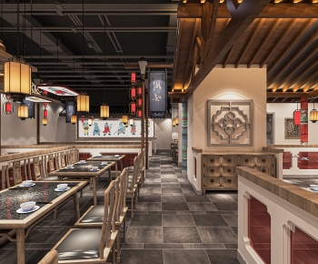 New Chinese Style Catering Space-ID:424005037