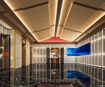 New Chinese Style Elevator Hall-ID:970829018