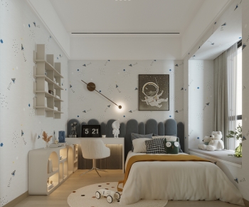 Modern Nordic Style Boy's Room And Son's Room-ID:204385048