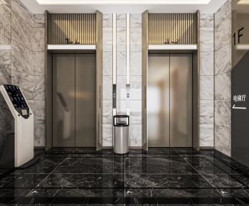 Modern Office Elevator Hall-ID:803641082