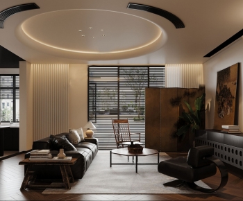 Wabi-sabi Style A Living Room-ID:309360984