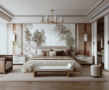 New Chinese Style Bedroom-ID:179218058