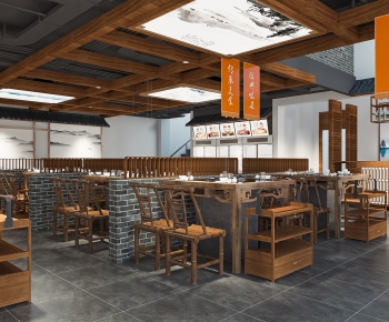 New Chinese Style Catering Space-ID:691289907