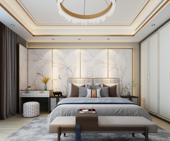 New Chinese Style Bedroom-ID:364492892
