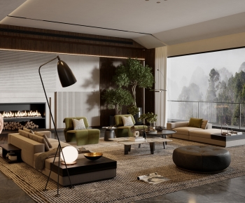 Modern A Living Room-ID:454178097