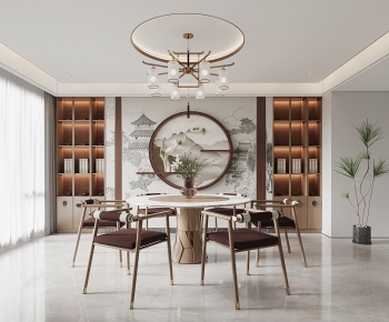 New Chinese Style Dining Room-ID:477480895