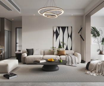 Modern A Living Room-ID:464710957