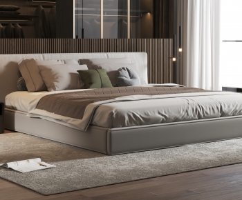 Modern Double Bed-ID:539510399
