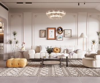 French Style A Living Room-ID:696311041