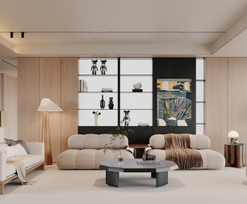 Wabi-sabi Style A Living Room-ID:305470943