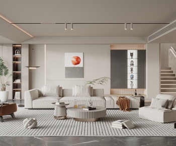 Modern A Living Room-ID:989312896