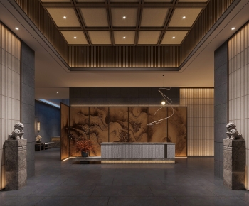 New Chinese Style Lobby Hall-ID:381361011