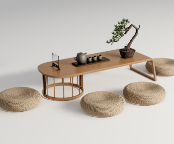 Japanese Style Tea Tables And Chairs-ID:394059901