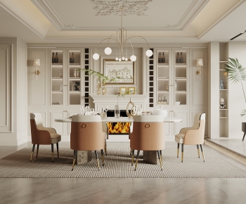 Simple European Style Dining Room-ID:536653046