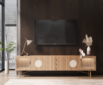 Wabi-sabi Style TV Cabinet-ID:536350015