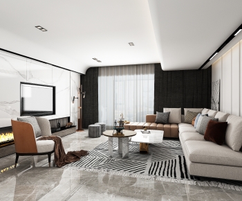 Modern A Living Room-ID:656941892