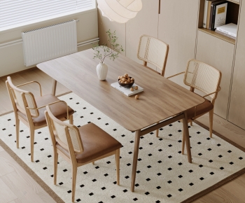 Nordic Style Dining Table And Chairs-ID:122339712